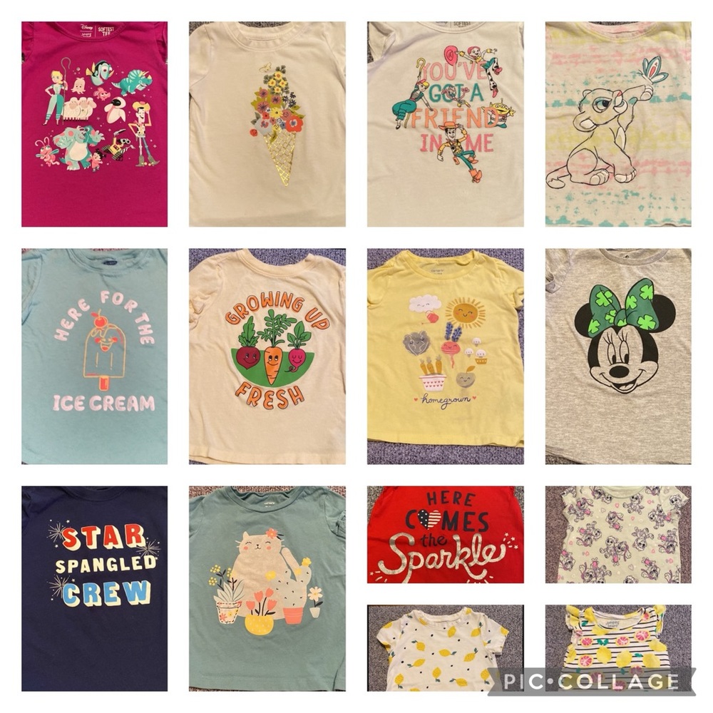 Bundle of 14 Girls T Shirts Size 3T